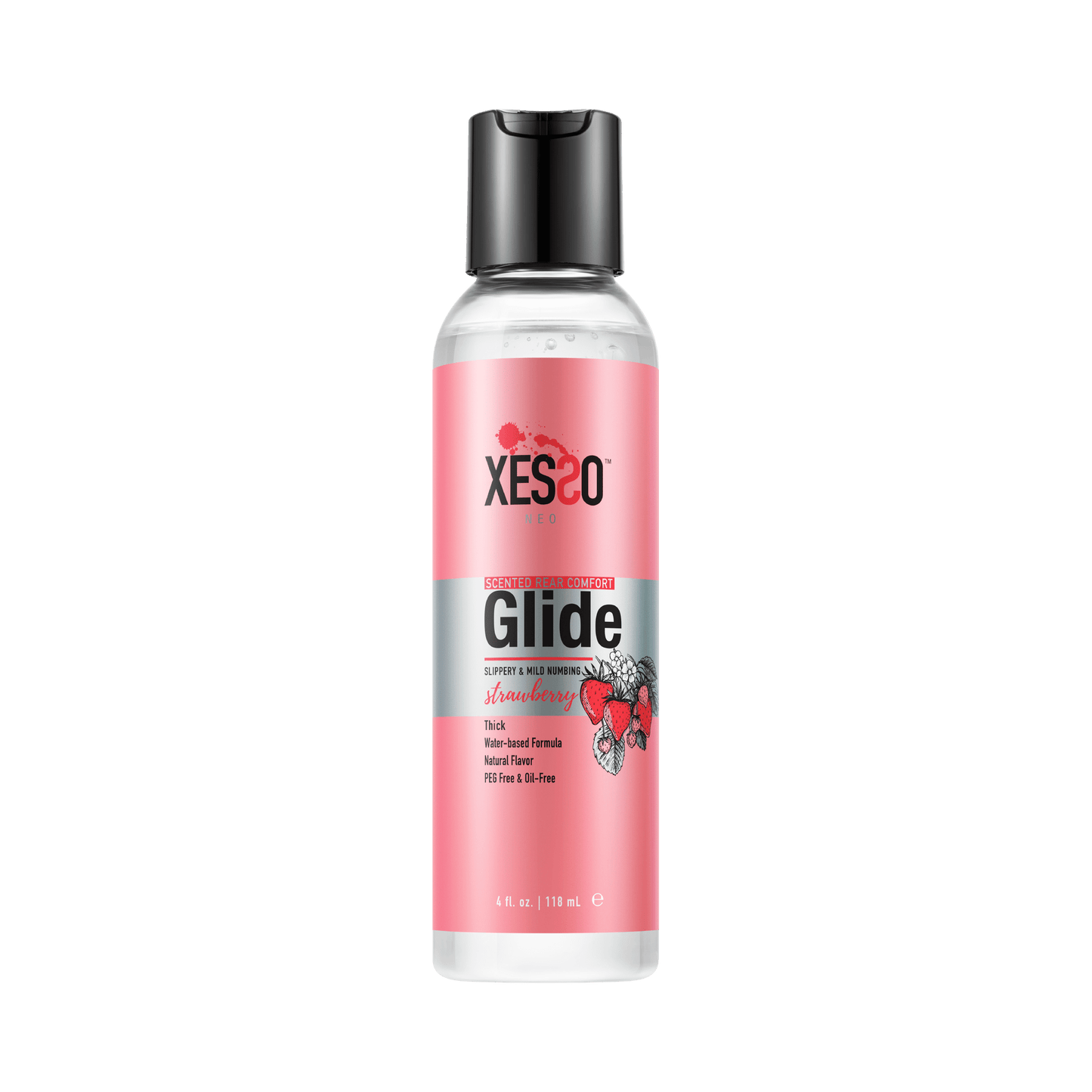 XESSO Lube & More Waterbased Lube 4 fl. oz. XESSO Scented Rear Comfort Glide 4% Lidocaine, Fresh Strawberry