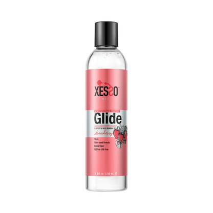 XESSO Lube & More Waterbased Lube 8.3 fl. oz. XESSO Scented Rear Comfort Glide 4% Lidocaine, Fresh Strawberry
